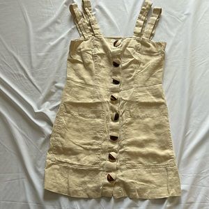 Nicholas linen mini dress